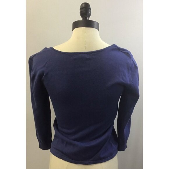 Womans Apt. 9 Size MD Blue Sweater - Picture 2 of 2